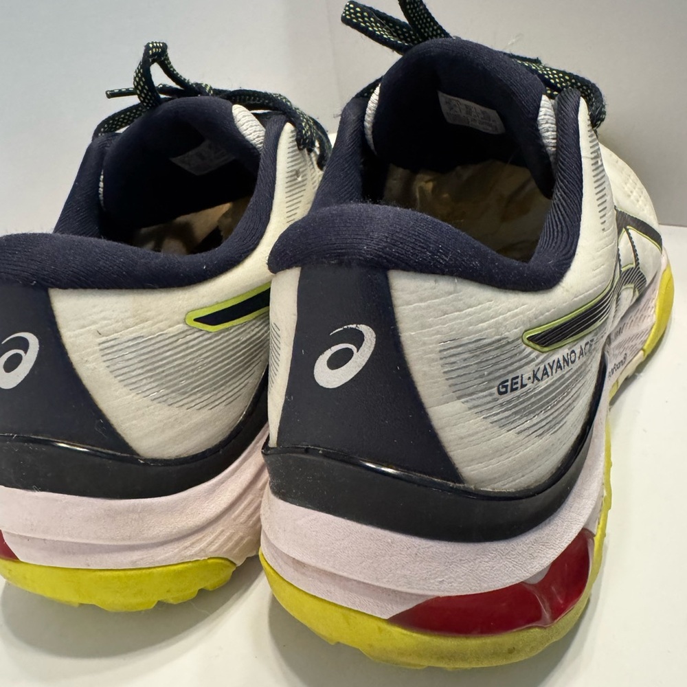 ASICS Men's White and Yellow Spikeless Golf Shoes - Picture 5 of 8